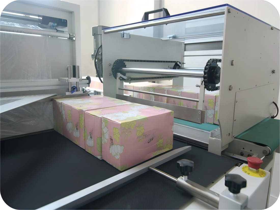 Máquina empacadora termorretráctil de alta velocidad L726 completamente automática con túnel de envoltura retráctil para embalaje de botellas