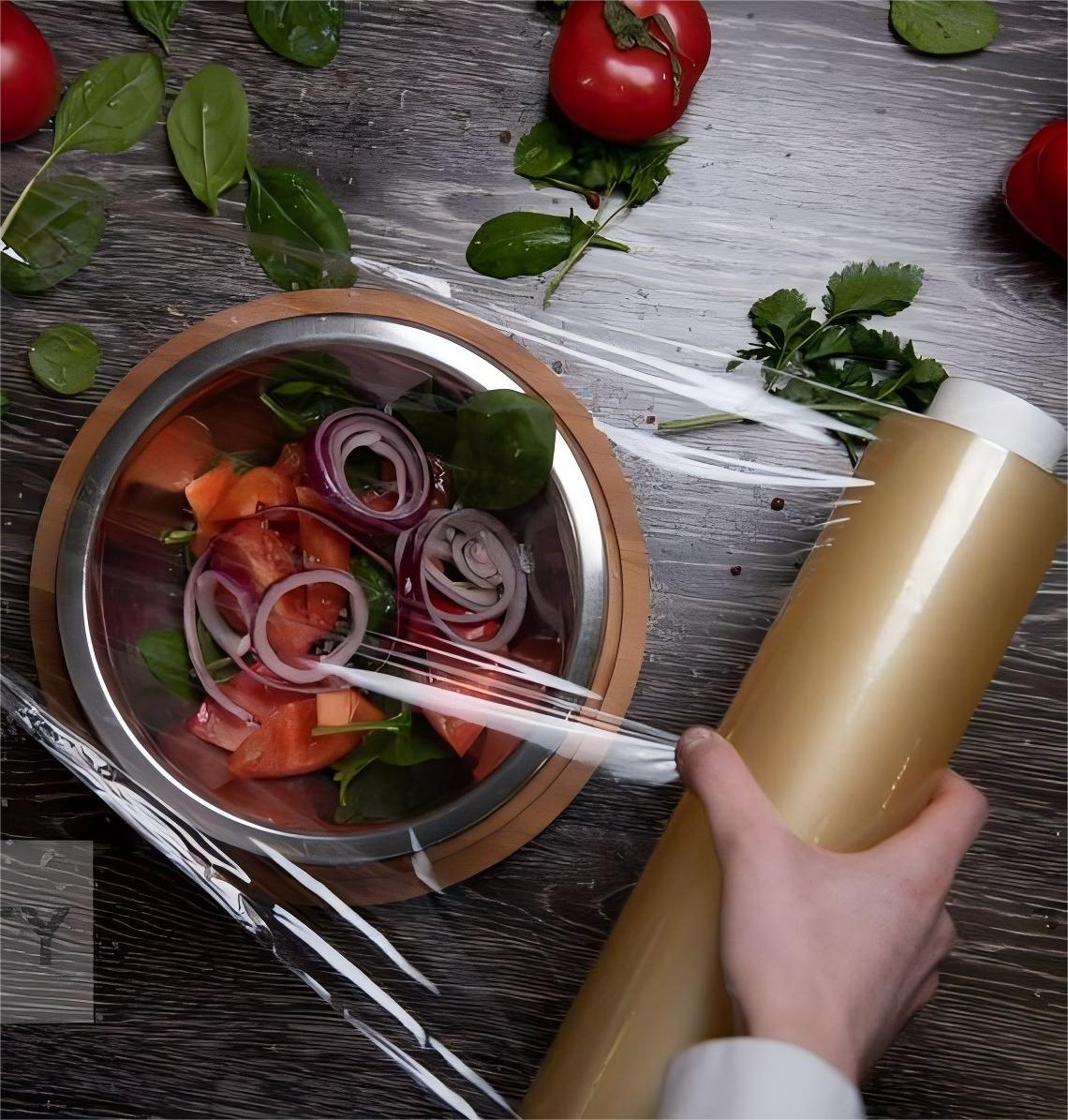 Pel&iacute;cula adhesiva el&aacute;stica de PVC de calidad alimentaria