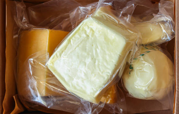 Bolsos de encargo del encogimiento del calor del envasado de alimentos del bolso del encogimiento de la barrera de la categoría alimenticia del color para el queso