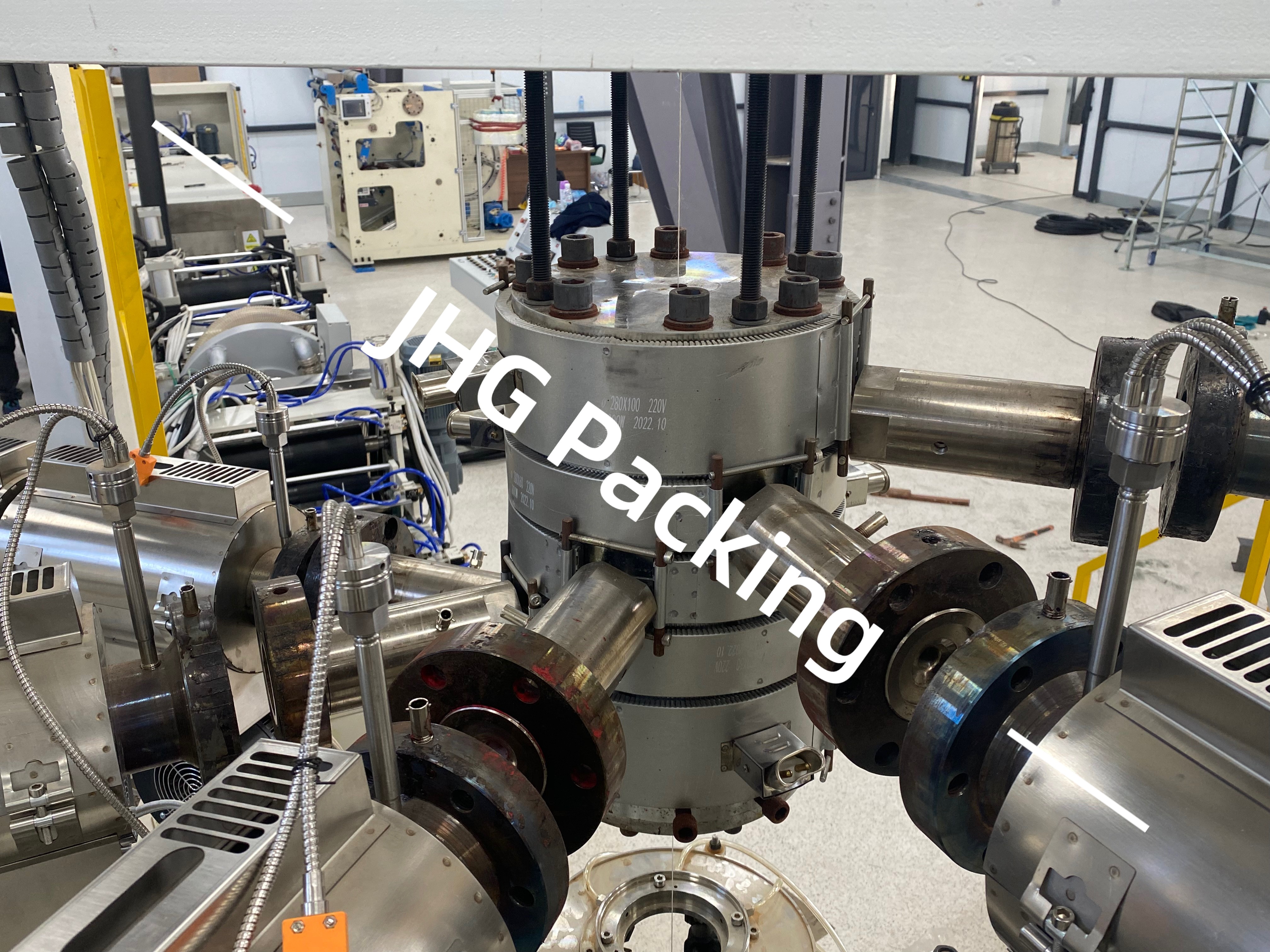 Línea de extrusión de tripas de salchicha de plástico coextruido multicapa personalizable de 3 a 5 capas