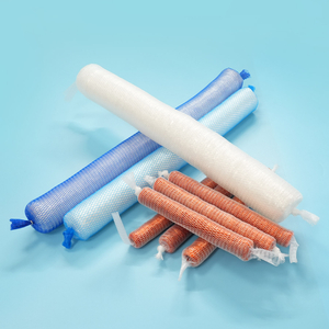 Película plástica durable de la salchicha de la categoría alimenticia de la cubierta de nylon fruncida fácil de la salchicha